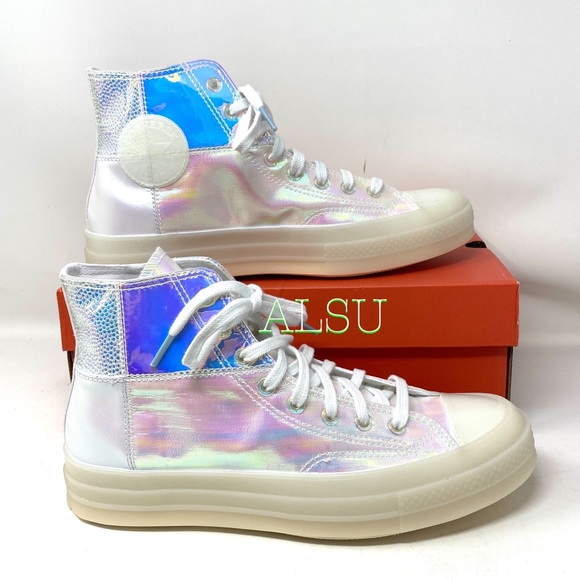 Converse Shoes - Converse Chuck 70 High Top Mirror Silver Women’s